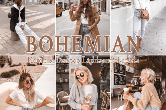 Download 3 Bohemian Lightroom Mobile Presets - Mobile presets Collection