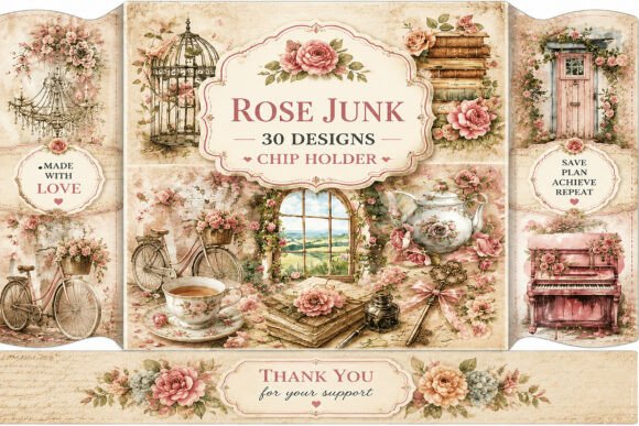 Download Vintage Pink Rose Junk Journal - Vintage Collection