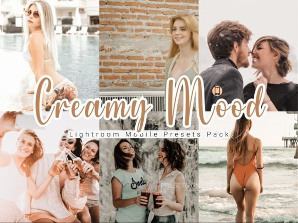 Download 5 Creamy Mood Lightroom Mobile Presets - Cream Collection
